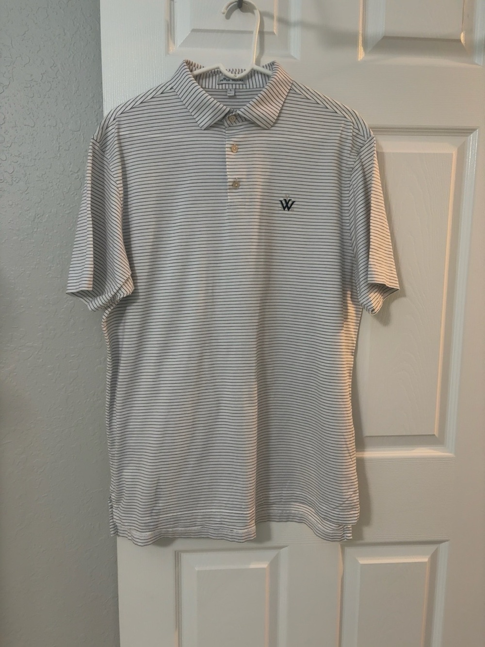 Peter Millar  stripped golf polo